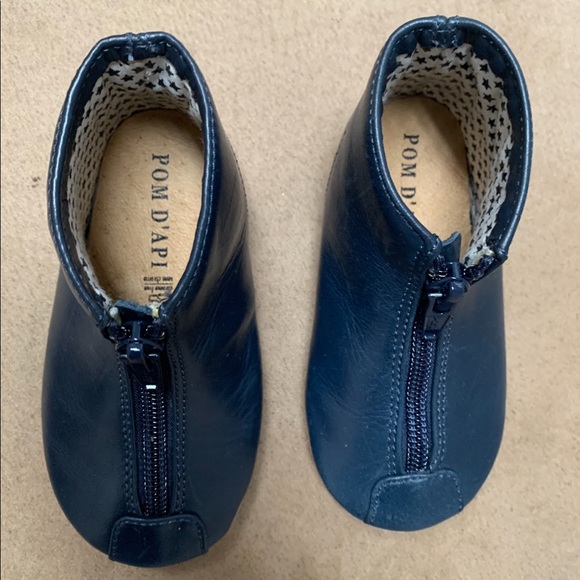 POM D'API NAVY ZIPPER SLIPPER BOOTIE - Picture 8 of 9